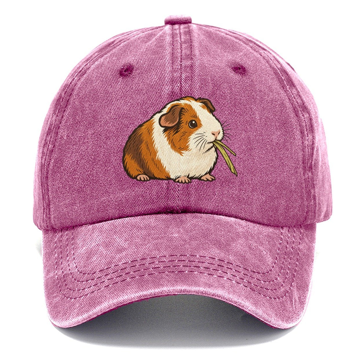 Guinea Pig Hay Bite Small Pet Logos Classic Cap – Dusty Rose