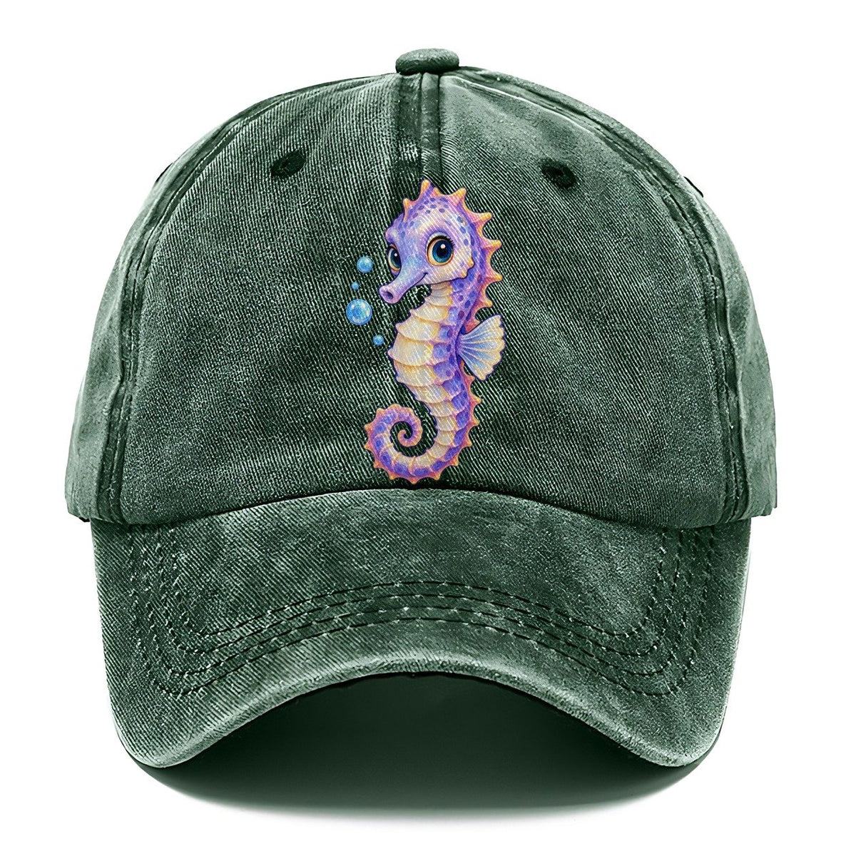 Seahorse Three Quarter Drift Sea Sprite Classic Cap – Forest Mist