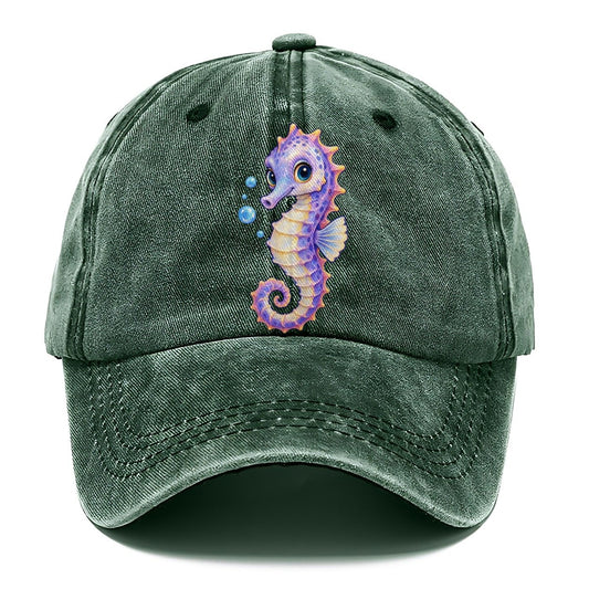 Seahorse Three Quarter Drift Sea Sprite Classic Cap – Forest Mist