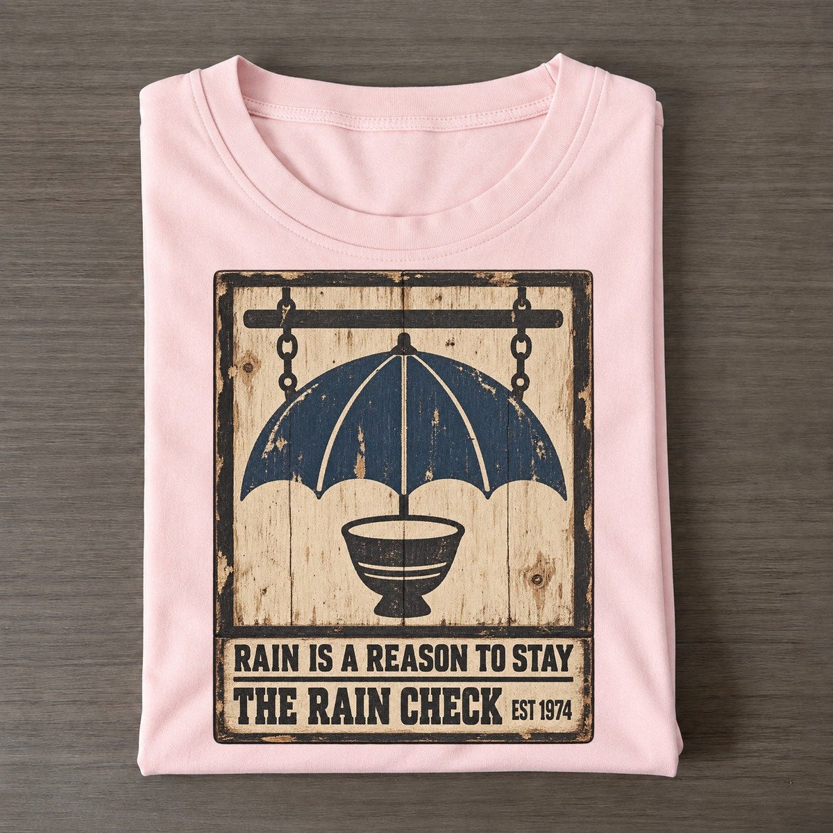 Rain Check Bar Izakaya Rules Classic T-shirt – Pink