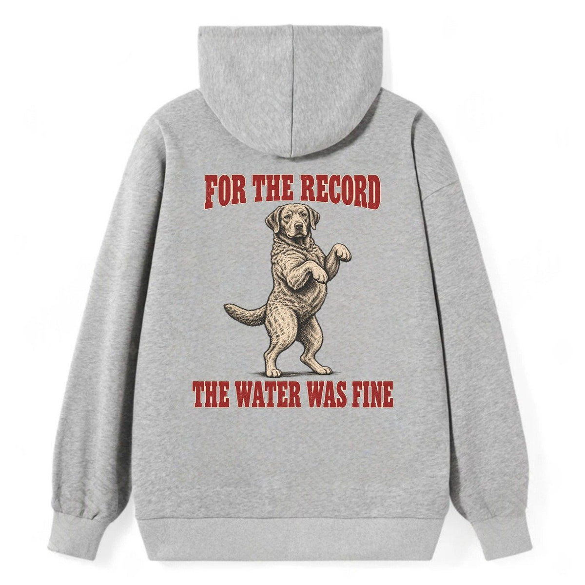 Chesapeake Bay Retriever Dog Declarations Classic Pullover Hoodie – Grey