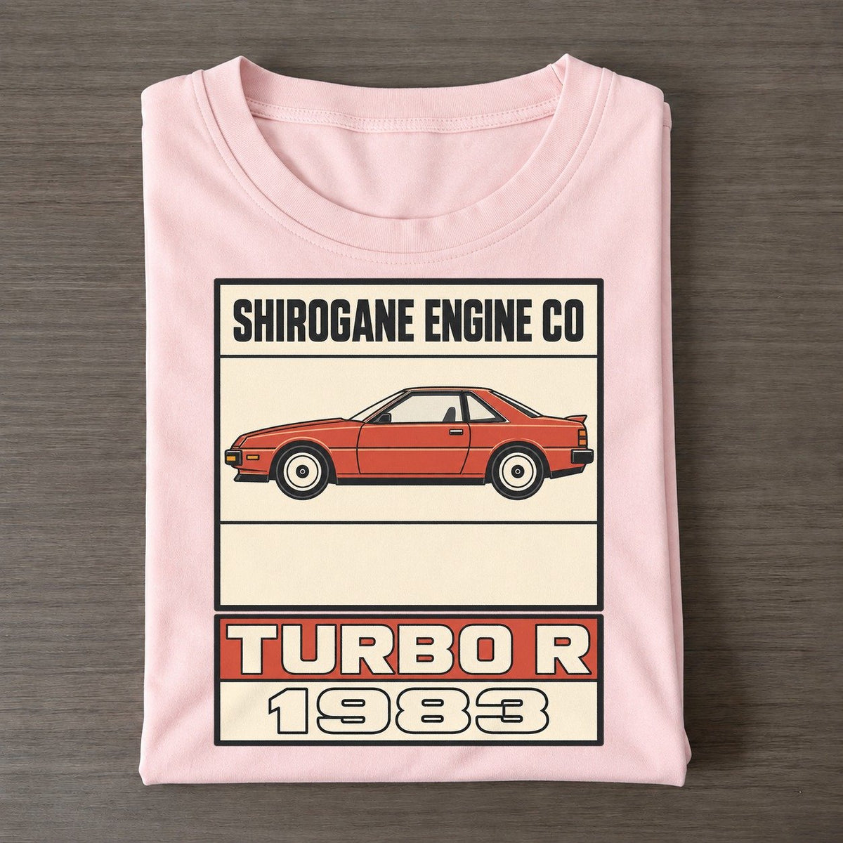 Shirogane Turbo R Showa Speed Plates Classic T-shirt – Pink