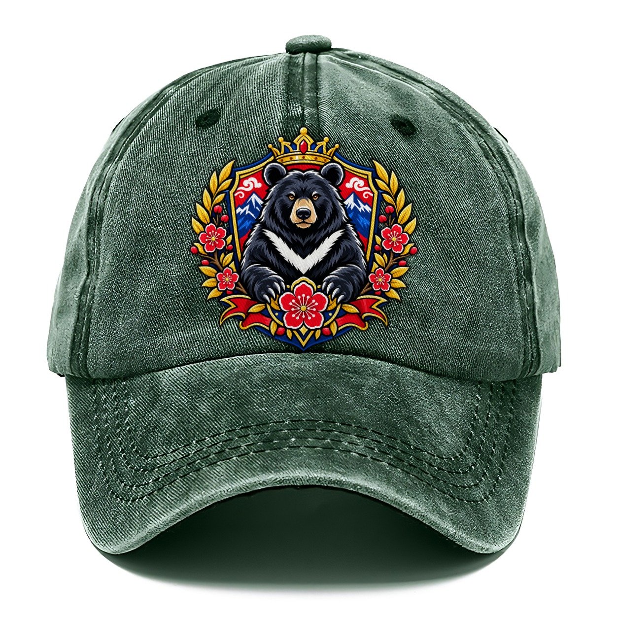 Taiwan Heraldic Crest Country Logos Classic Cap – Forest Mist