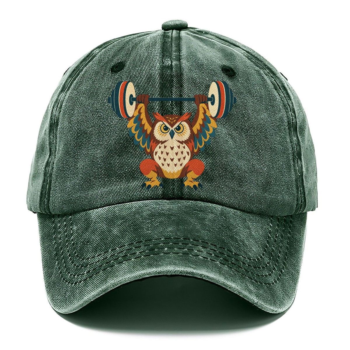 Owl Overhead Squat Animal Lifters Classic Cap – Forest Mist