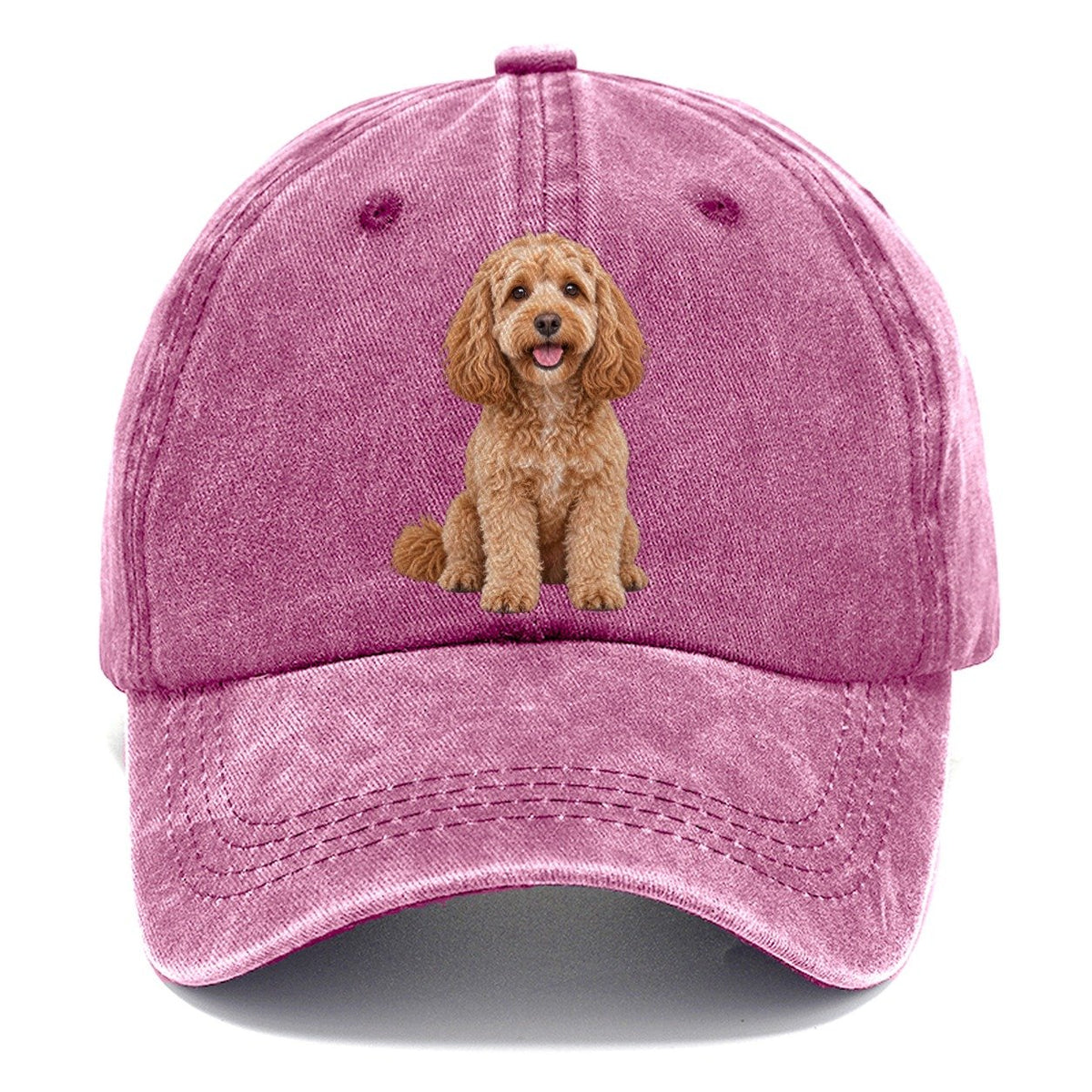 Cockapoo Sitting Top Breeds Classic Cap – Dusty Rose