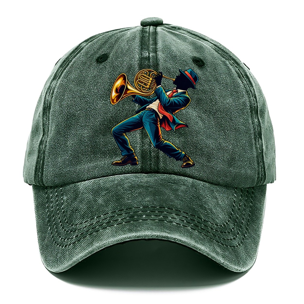 French Horn Icon Music Instruments Classic Cap – Forest Mist