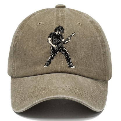Electric Guitar Palm Muted Riff Global Music Ink Figures Classic Cap – Warm Sand