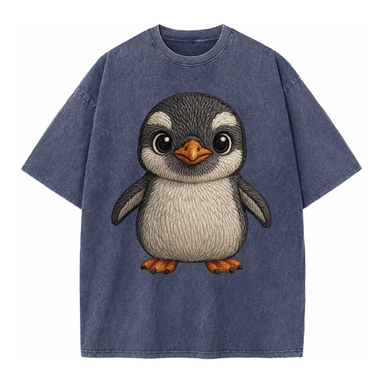 Baby Gentoo Penguin Vintage T-shirt – Blue