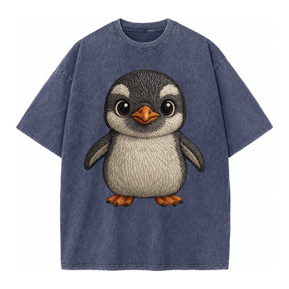 Baby Gentoo Penguin Vintage T-shirt – Blue