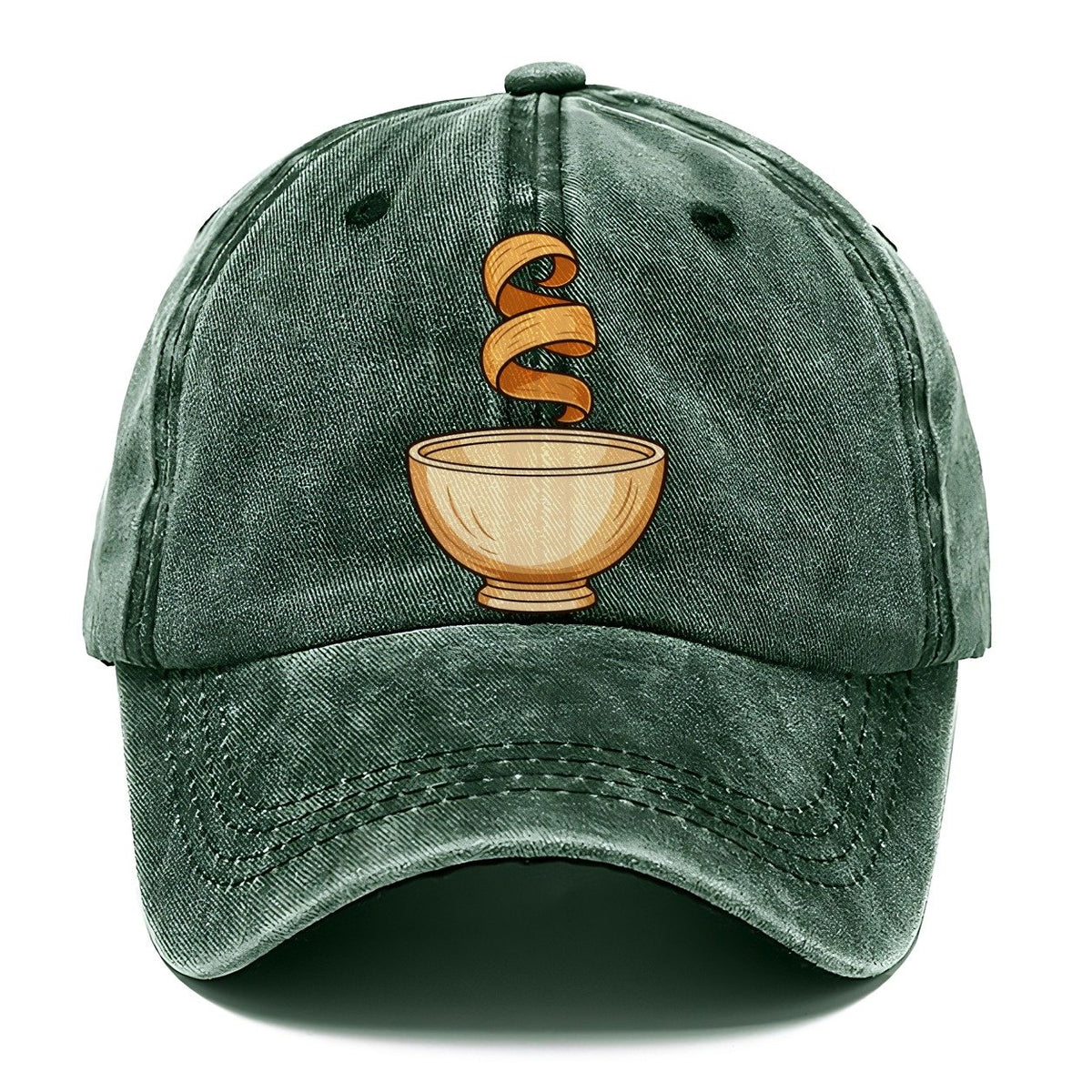 Lathe Bowl Silhouette Woodworking Classic Cap – Forest Mist