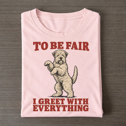 Soft Coated Wheaten Terrier Dog Declarations Classic T-shirt – Pink