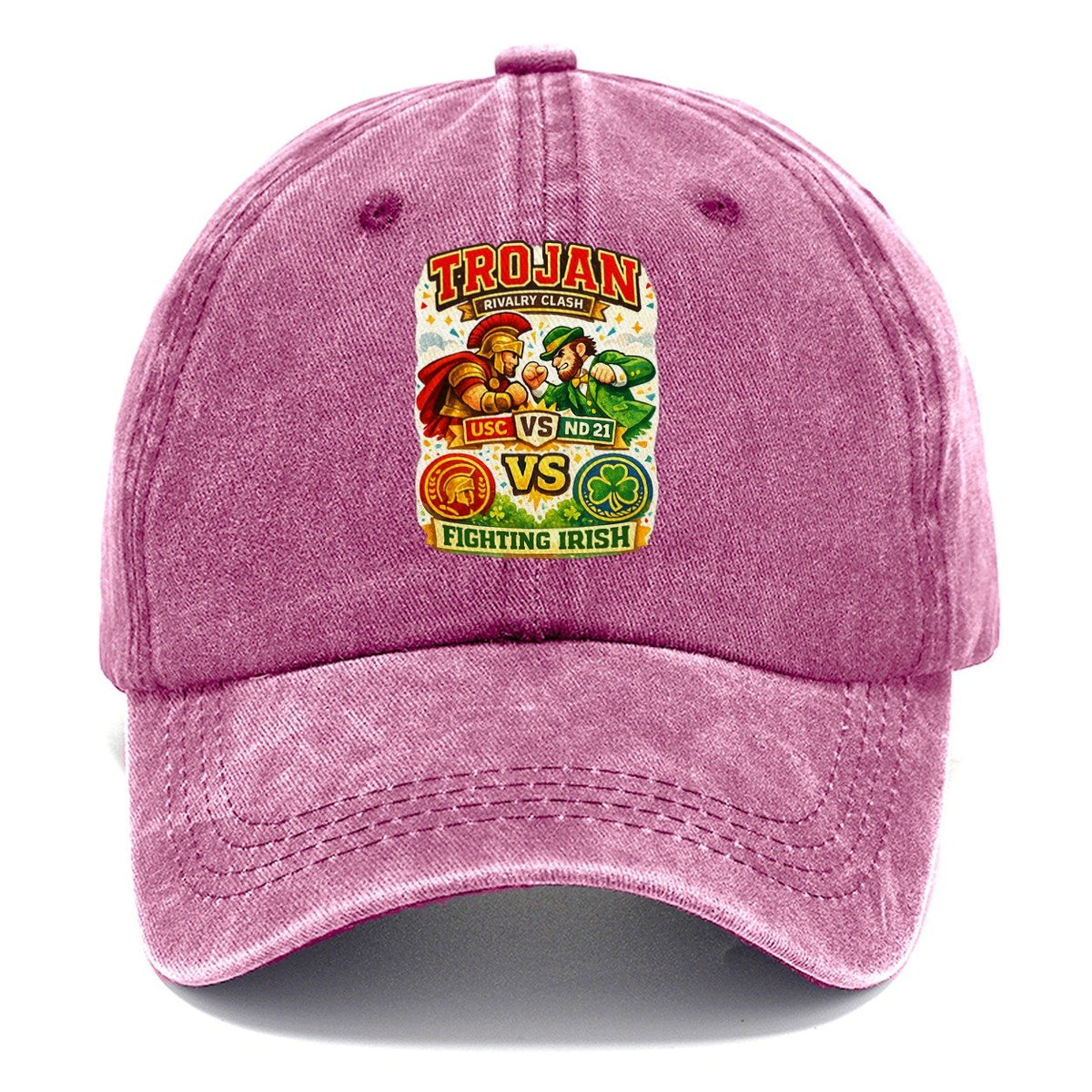 Trojan vs Fighting Irish Rivalry Classic Cap – Dusty Rose