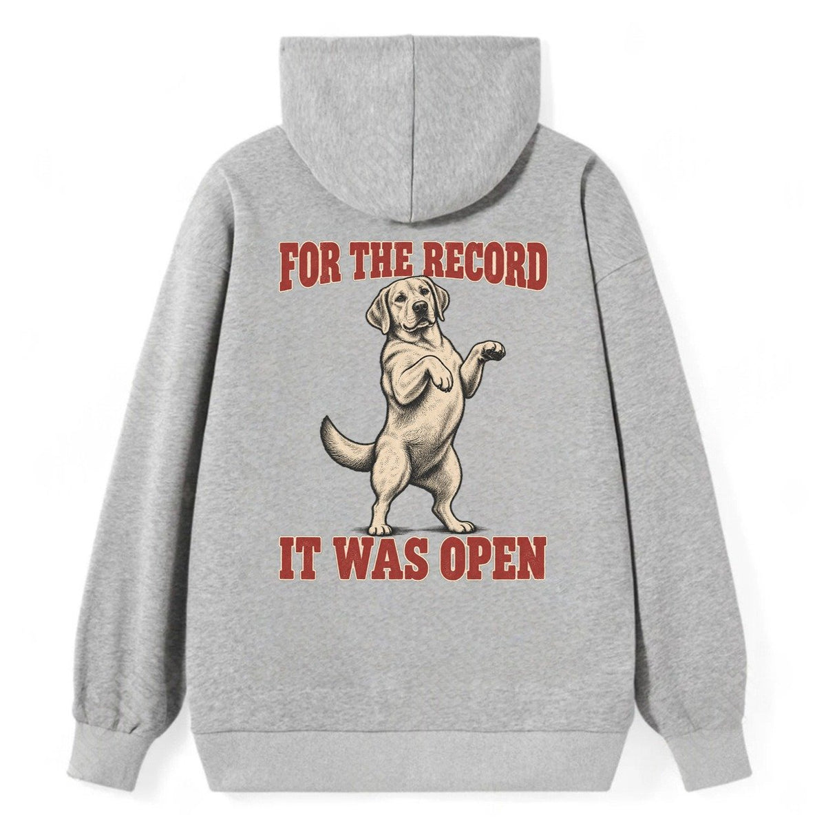 Labrador Retriever Dog Declarations Classic Pullover Hoodie – Grey