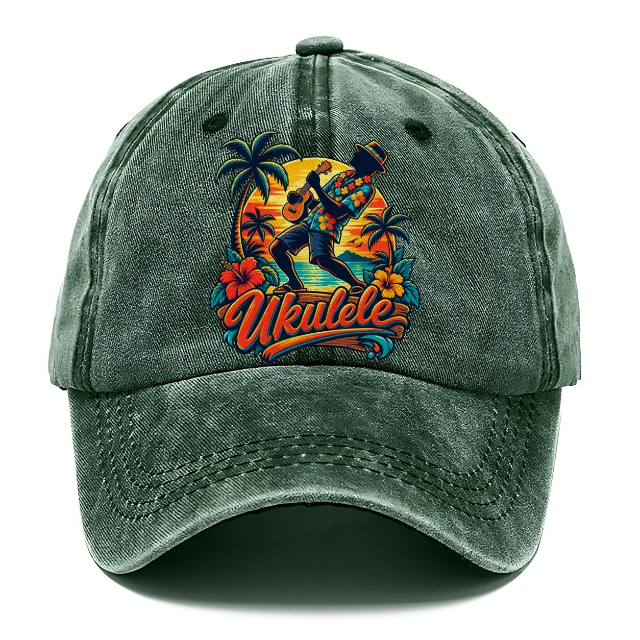 Ukulele Crest Music Instruments Classic Cap – Forest Mist