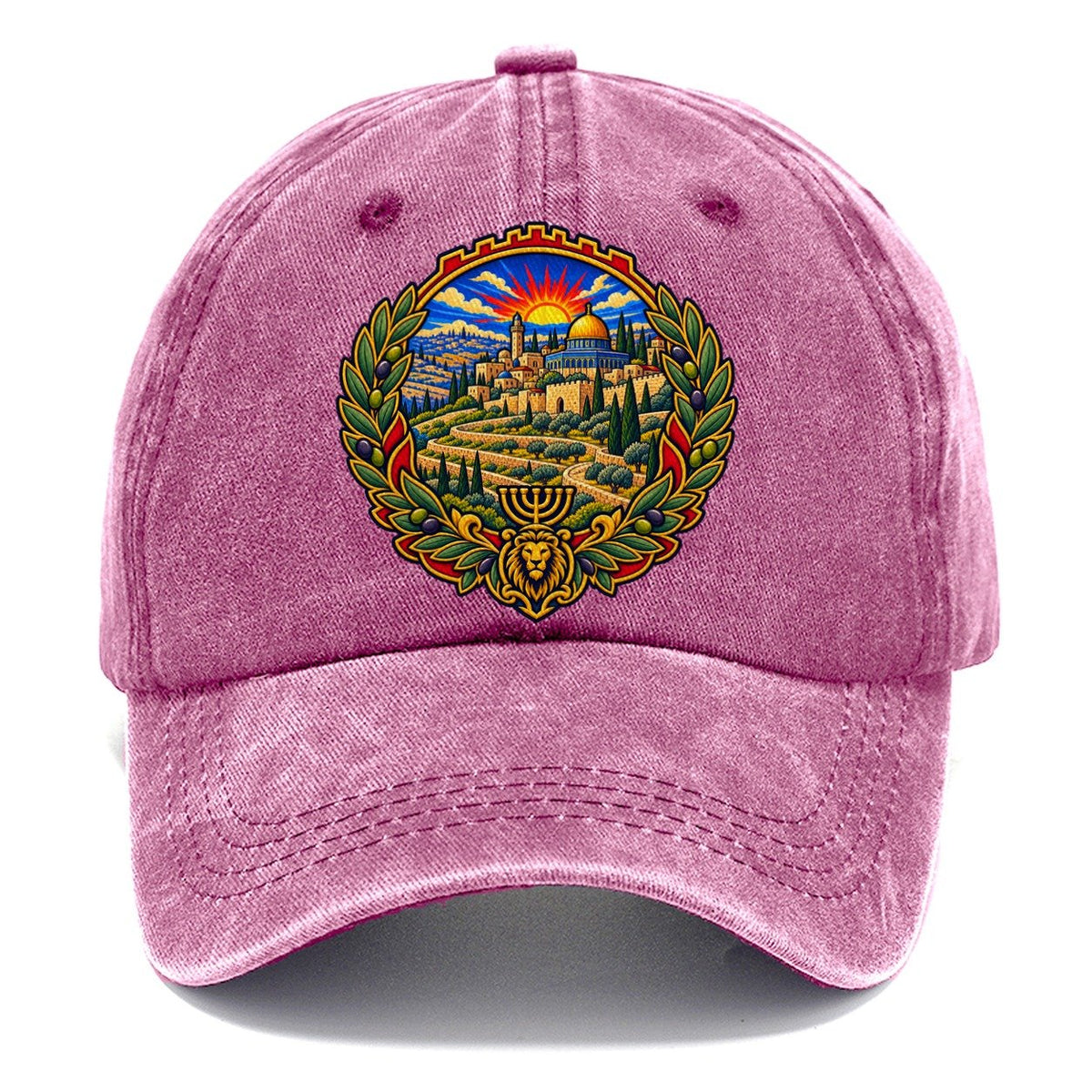 Judean Hills Terraces Jerusalem Classic Cap – Dusty Rose