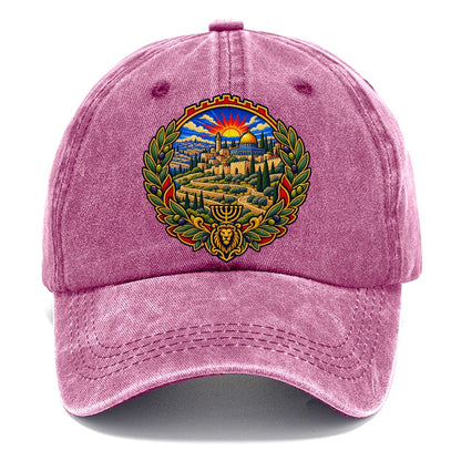 Judean Hills Terraces Jerusalem Classic Cap – Dusty Rose