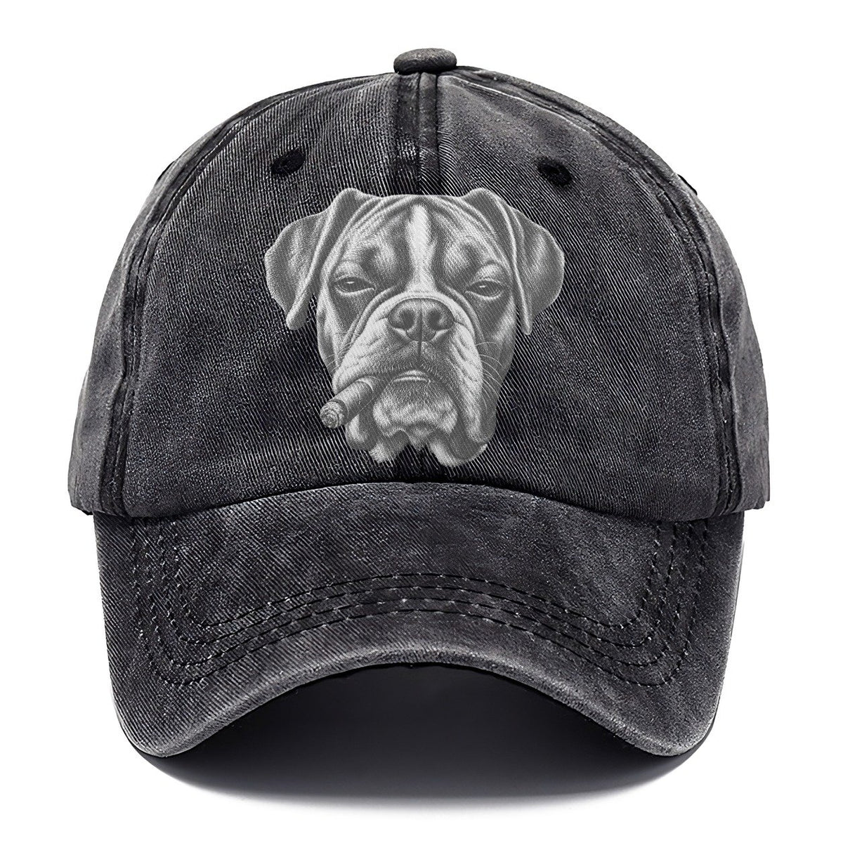 Boxer A Lit Cigar Smoking Dogs Smoking Dogs Portraits Classic Cap – Graphite