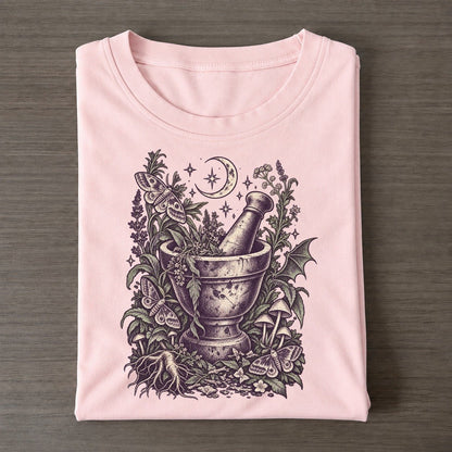 Mortar And Pestle Herbs Midnight Haunt Classic T-shirt – Pink