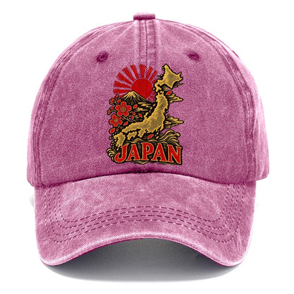 JAPAN Mount Fuji Sakura Map Classic Cap – Dusty Rose