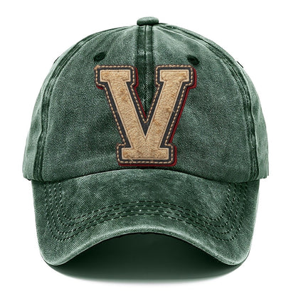 Varsity Chenille V Monogram Classic Cap – Forest Mist