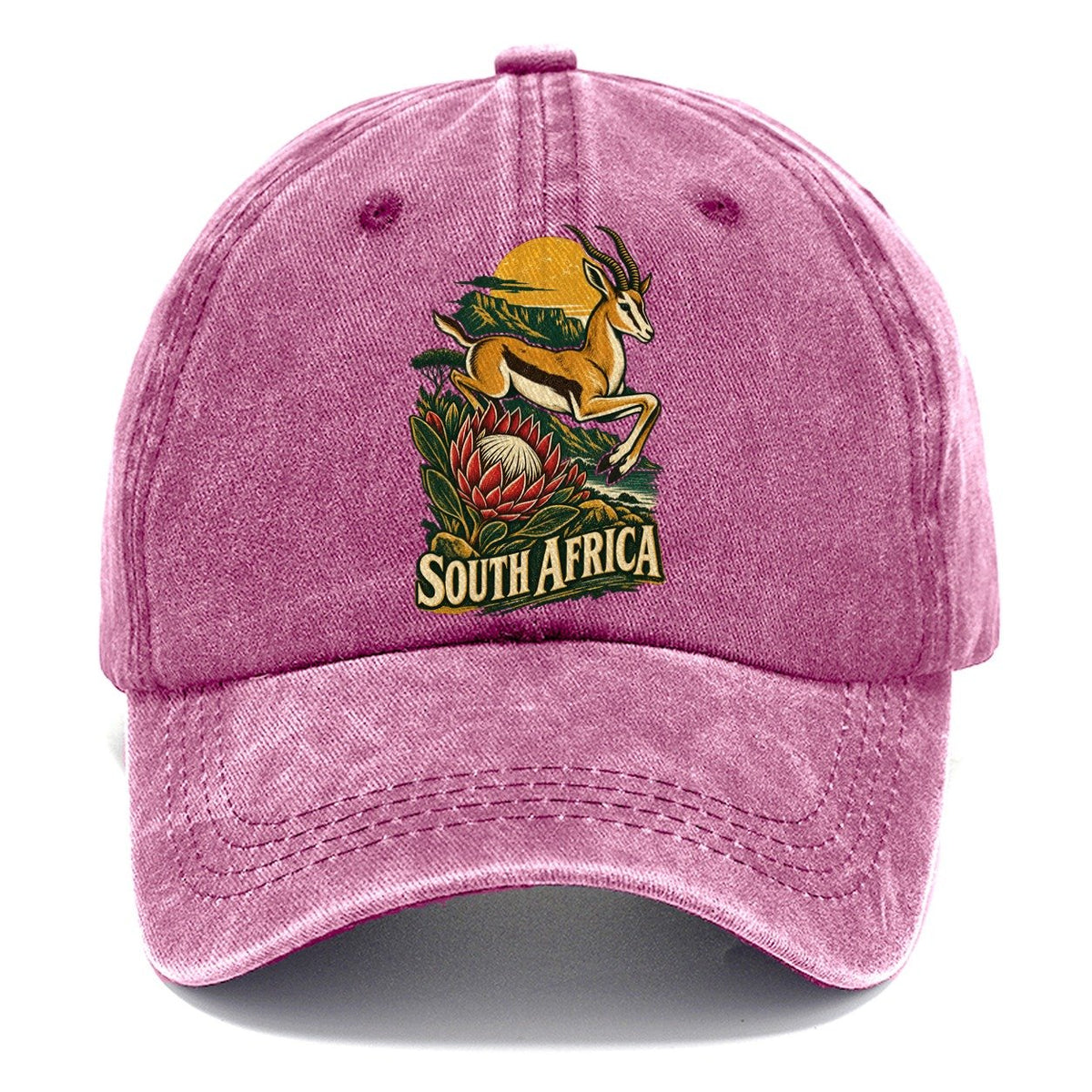 South Africa Springbok Protea Classic Cap – Dusty Rose