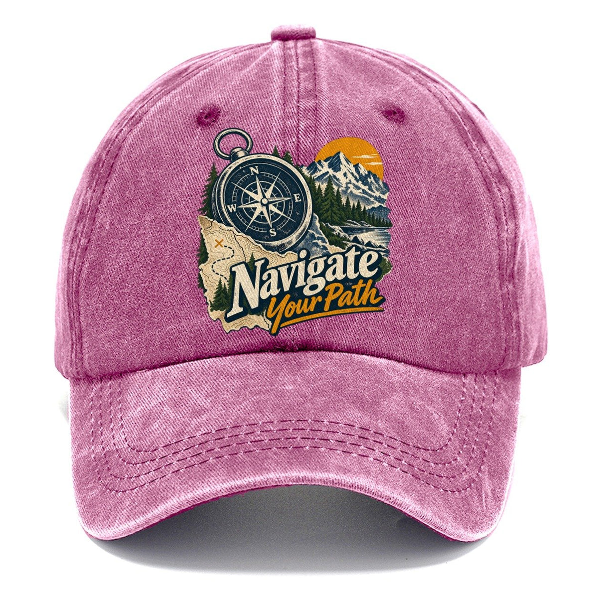 Navigate Your Path Compass Classic Cap – Dusty Rose