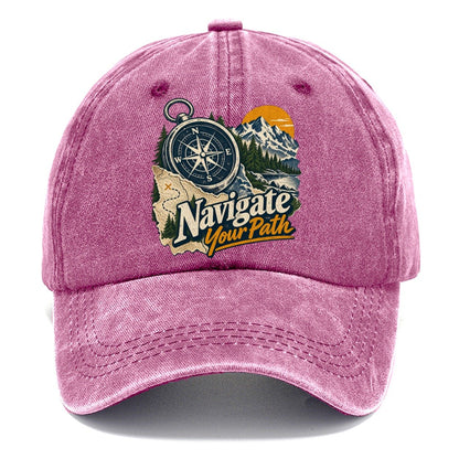 Navigate Your Path Compass Classic Cap – Dusty Rose