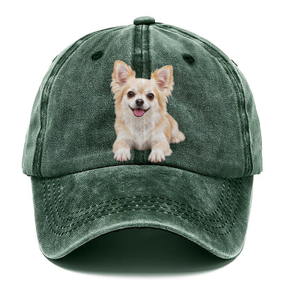 Chihuahua Lying Down Top Breeds Classic Cap – Forest Mist