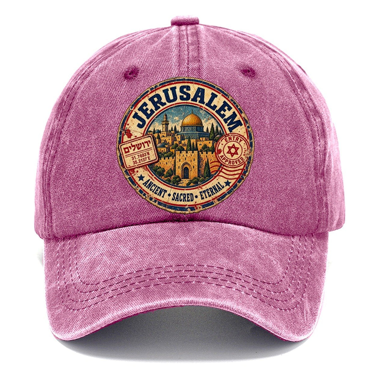 Jerusalem Passport Cachet Jerusalem Classic Cap – Dusty Rose