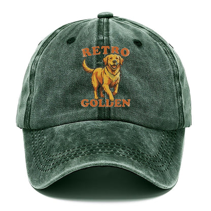 Retro Golden Classic Cap – Forest Mist