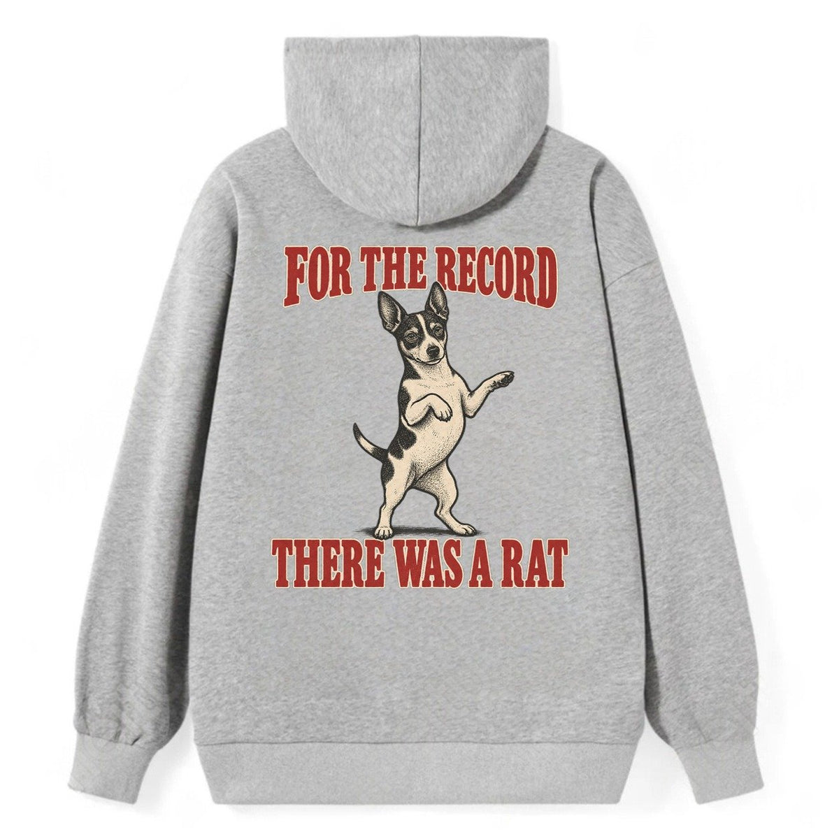 Rat Terrier Dog Declarations Classic Pullover Hoodie – Grey