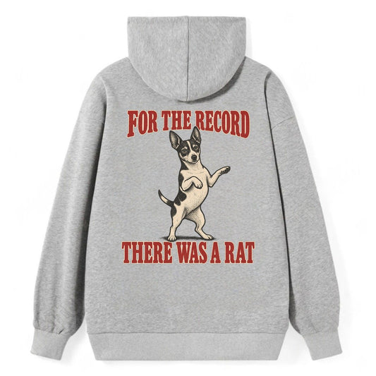 Rat Terrier Dog Declarations Classic Pullover Hoodie – Grey