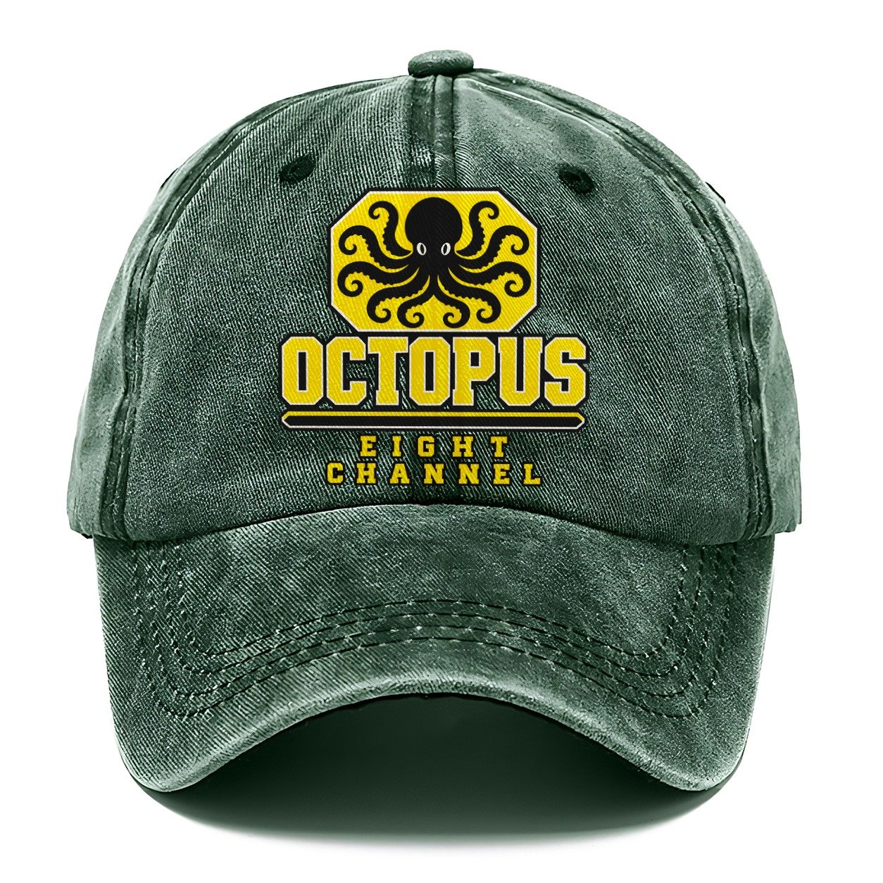 Octopus Eight Channel Heavy Duty Classic Cap – Forest Mist