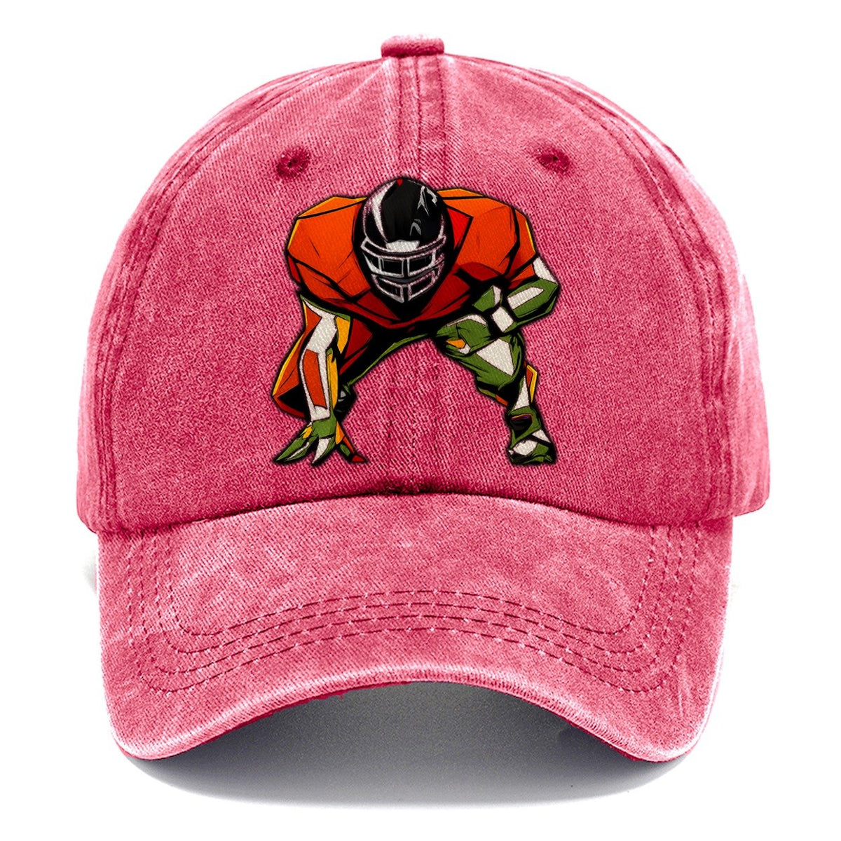 Football Lineman Stance Classic Cap – Pomegranate Blush