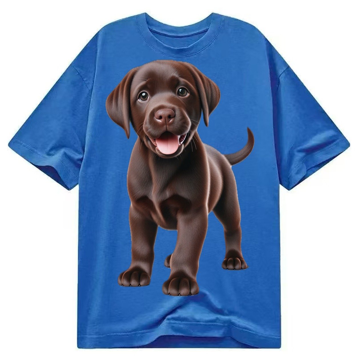 Chocolate Labrador Classic T-shirt – Blue