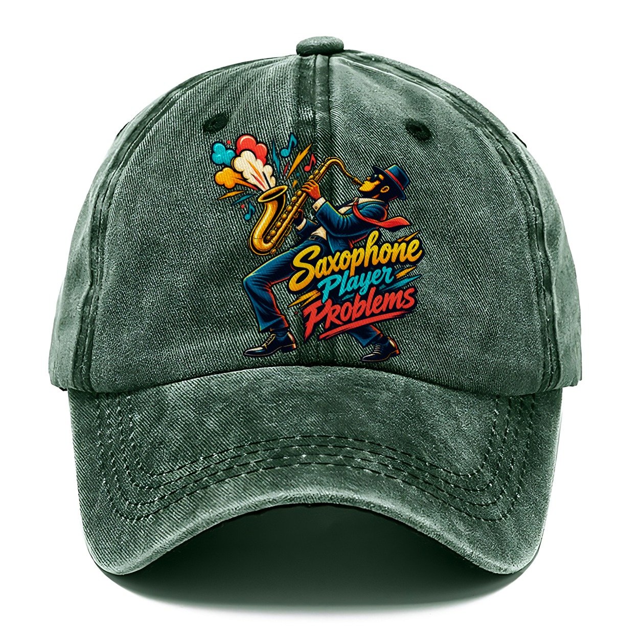 Saxophone Player Problems Music Instruments Classic Cap – Forest Mist