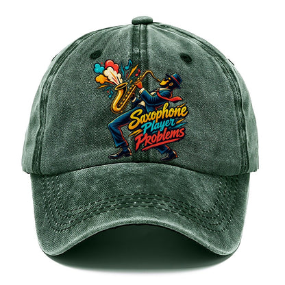 Saxophone Player Problems Music Instruments Classic Cap – Forest Mist
