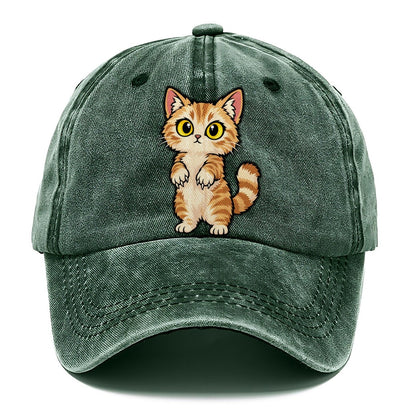 Munchkin Standing Up Peeking Cats Classic Cap – Forest Mist