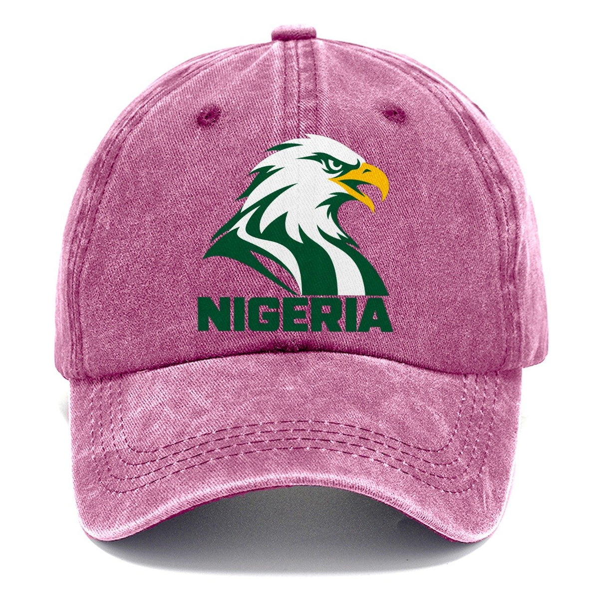 Nigeria Retro Badge Classic Cap – Dusty Rose