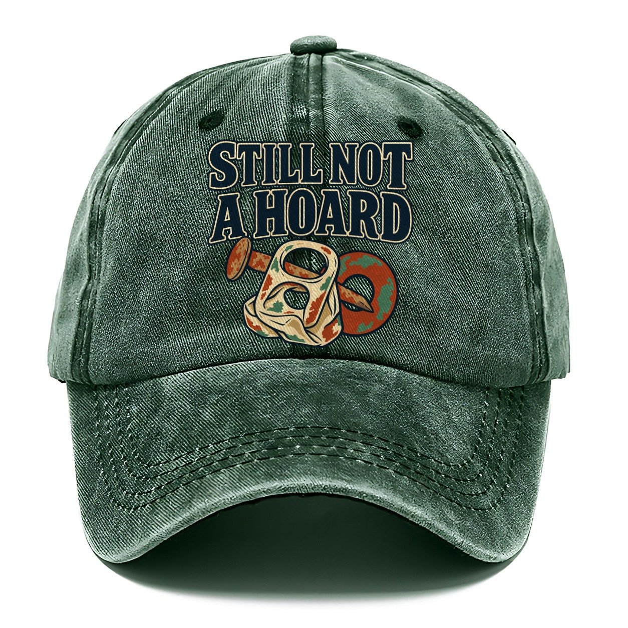 Still Not A Hoard Treasure Hunting Classic Cap – Forest Mist