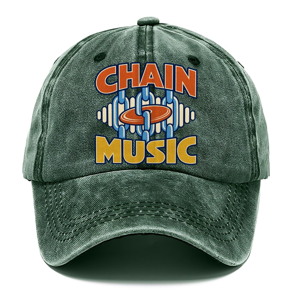 Chain Music Disc Golf Classic Cap – Forest Mist
