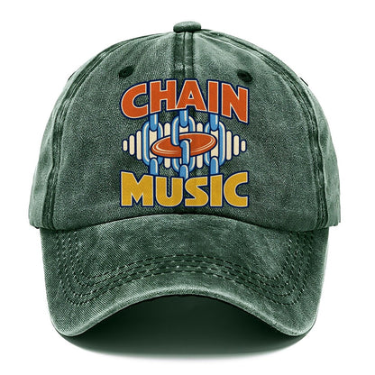 Chain Music Disc Golf Classic Cap – Forest Mist