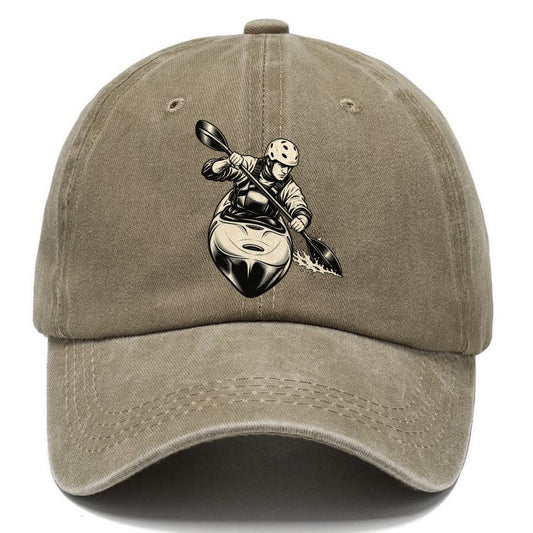 Kayak Whitewater Brace Global Sports Ink Figures Classic Cap – Warm Sand