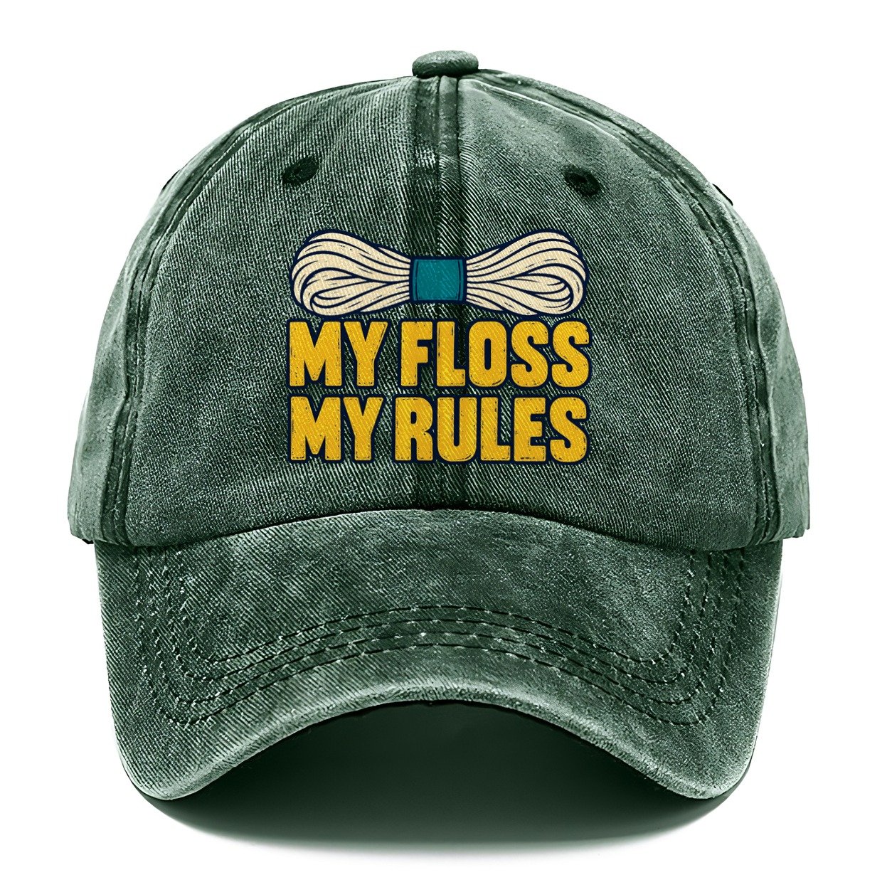 My Floss My Rules Classic Cap – Forest Mist