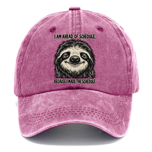 I Am Ahead Of Schedule Feral Logic Classic Cap – Dusty Rose