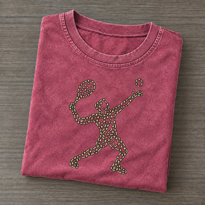 Racket Ball Orbit Vintage T-shirt – Raspberry