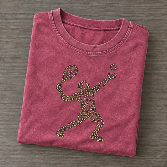 Racket Ball Orbit Vintage T-shirt – Raspberry