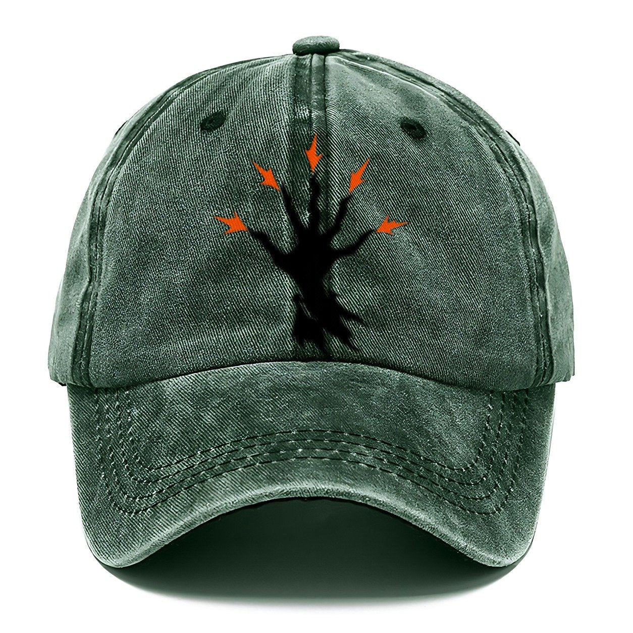 Spellcasting Hand With Sparks Witch Magic Classic Cap – Forest Mist