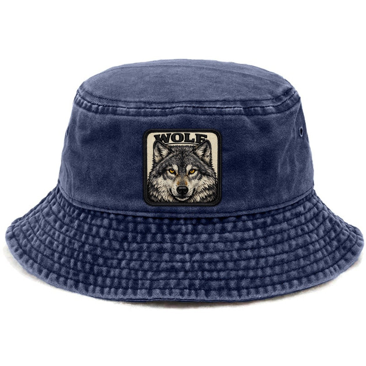 Wolf Vintage Bucket Hat – Twilight Navy