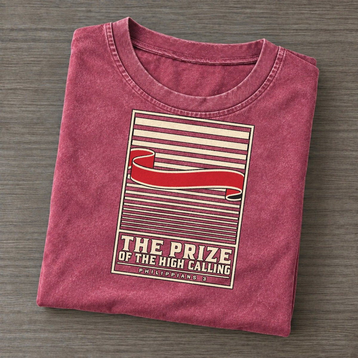 The Prize Of The High Calling Pit Board Parables Vintage T-shirt – Raspberry